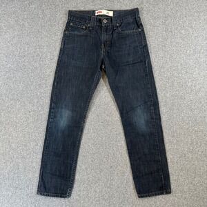 Levis Jeans Boys 12 Reg 508 Taper Dark Wash Blue 26x26 Cotton Denim